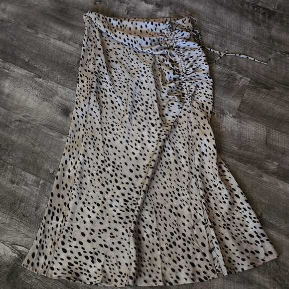 Micas Asymmetrical Leopard Print Skirt - Picture 2 of 6